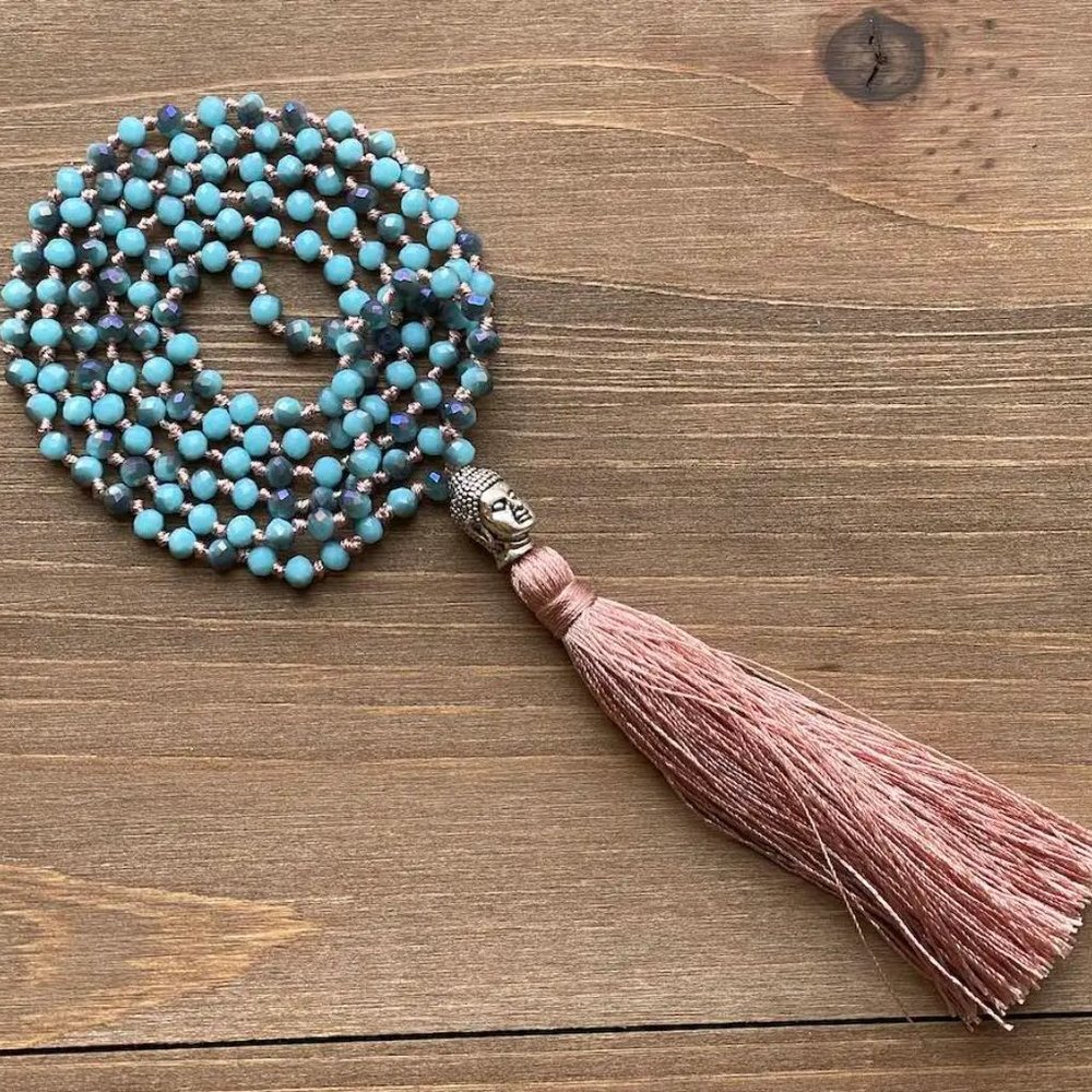 Boho Buddha Necklace-Turquoise